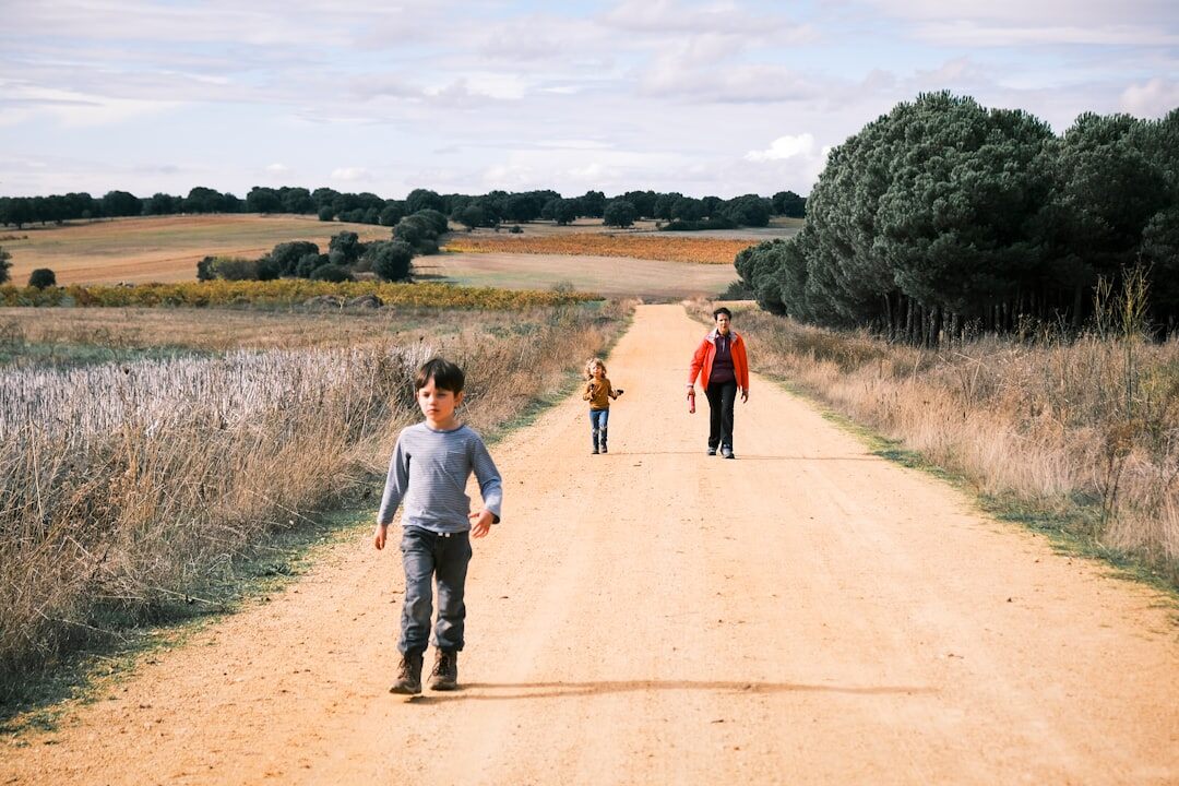 family walking together