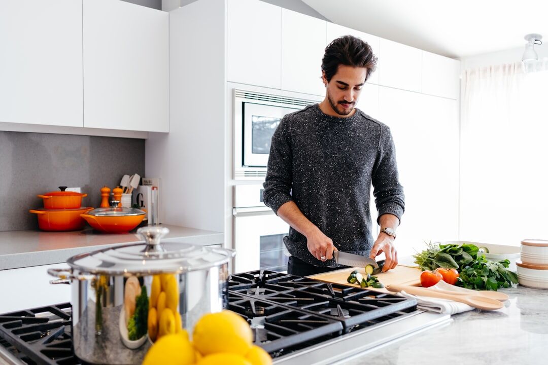 person preparing healthy meal