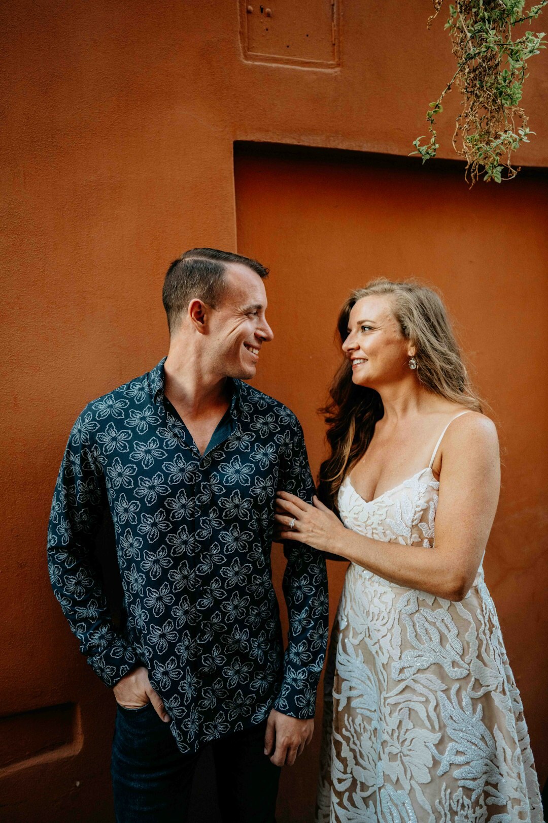 happy couple smiling
